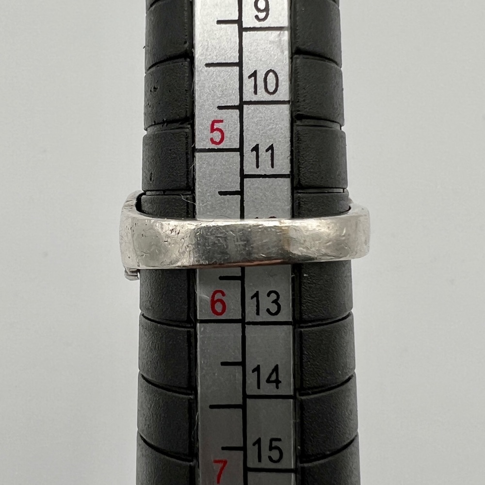 Floral 925 Sterling Silver Ring - Sz 5.75 - Picture 7 of 7